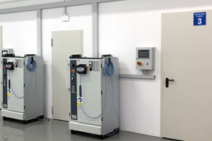 State-of-the-art robotic painting stations for precise and reproducible high quality surface finish.