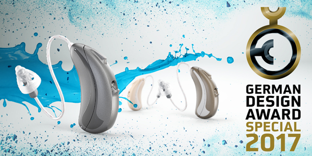 Wohlrab coatings on the award winning soundHD S312e hearing aid.